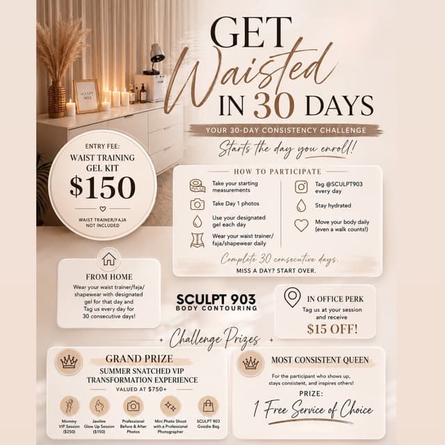 Waisted Challenge at Sculpt 903 LLC in Mount Pleasant, TX